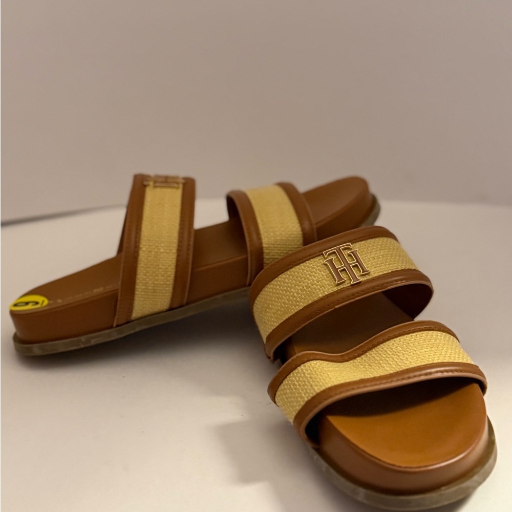 Tommy Hilfiger Brown and Tan Sandals Women’s 9